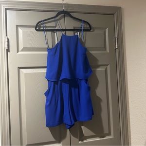 Express Halter Blue Romper - Size 4